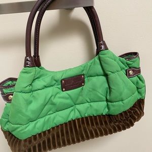 Kate Spade ♠️ Green and Brown Purse
